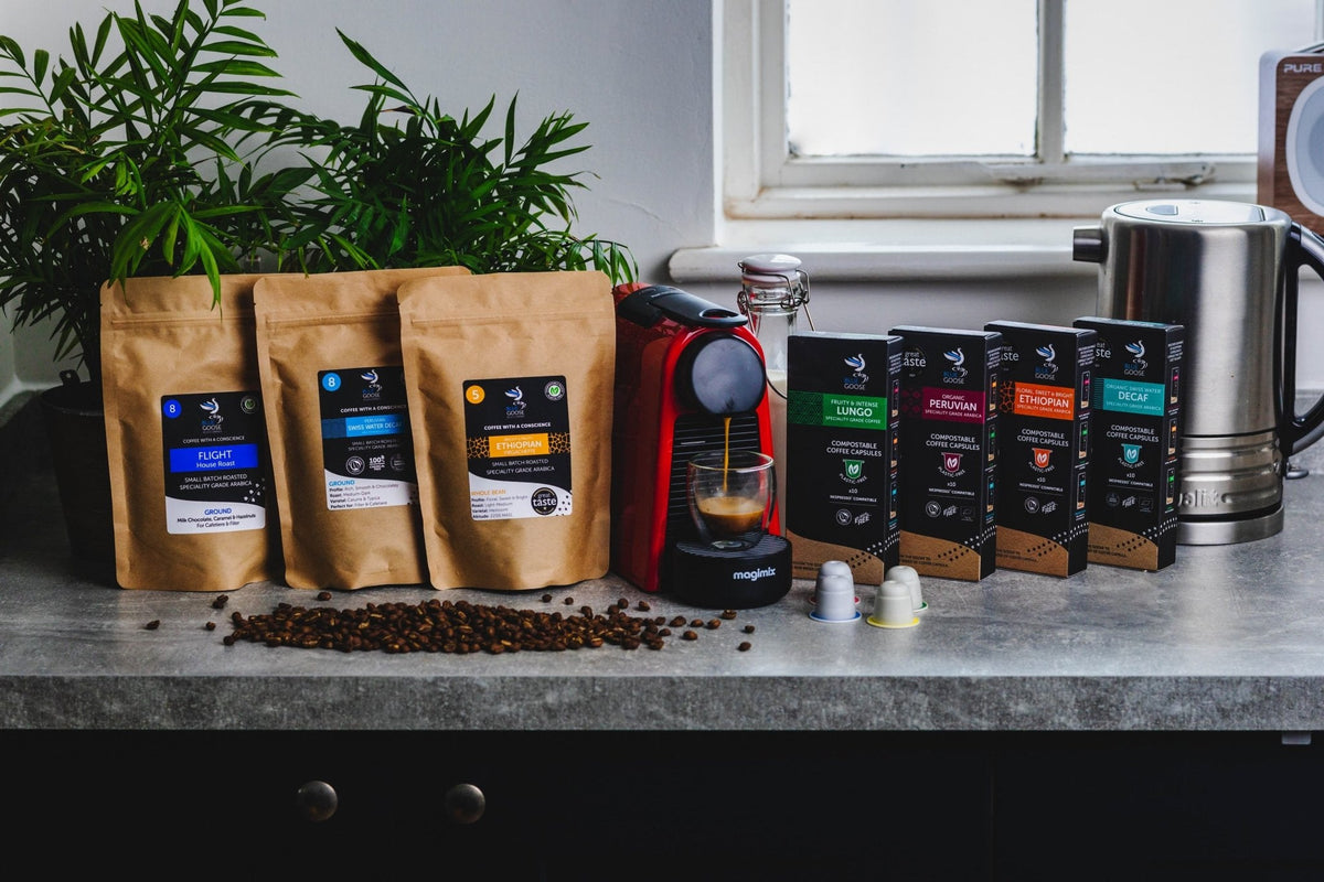 All our ethicallysource coffees Blue Goose Coffee