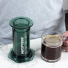 AeroPress Clear Coffee Maker (Green) - Blue Goose Coffee