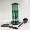 AeroPress Clear Coffee Maker (Green) - Blue Goose Coffee