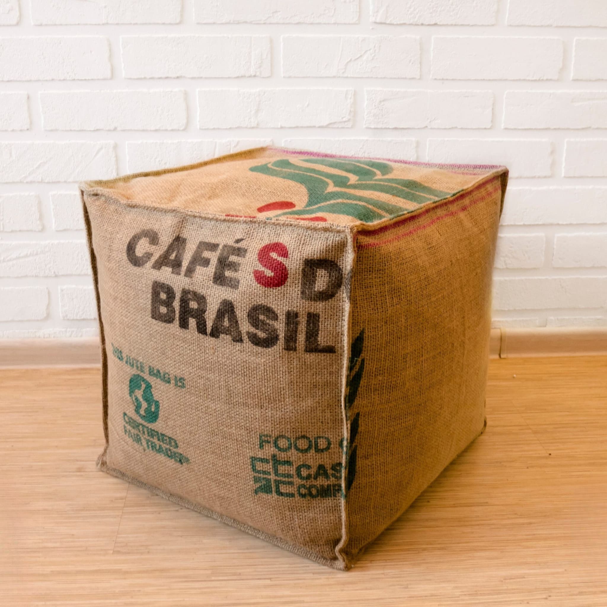 Cafes do Brasil Burlap Coffee Bean Large Oversized Bag Sack