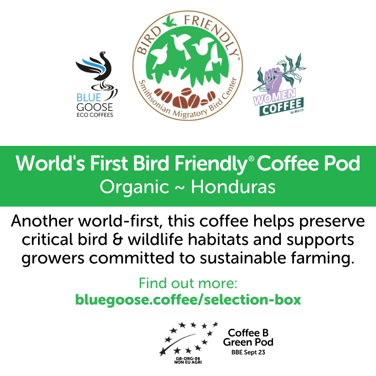 Organic Honduran 'Bird Friendly' Coffee Pods – Blue Goose Coffee